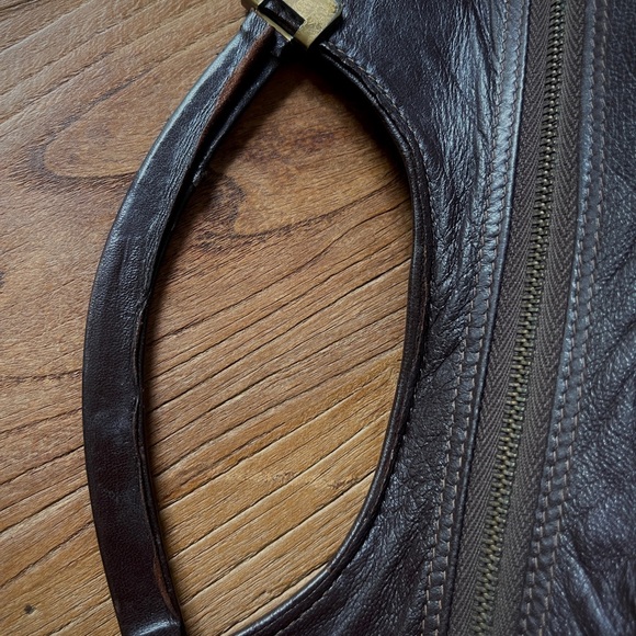 SOLD; EXCELLENT NATURAL RICH RANCH MINK FUR HANDBAG  HIDDEN HAND MUFF LEATHER - Picture 6 of 11